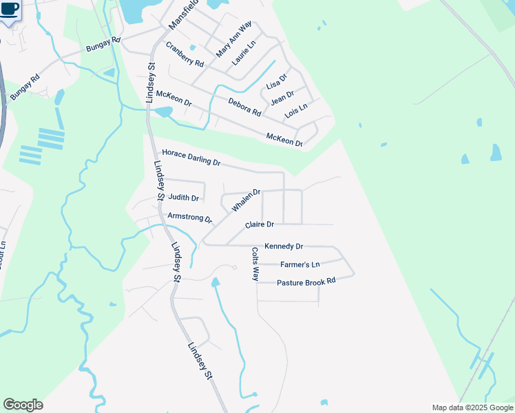 map of restaurants, bars, coffee shops, grocery stores, and more near 20 Orlando Lane in Attleboro
