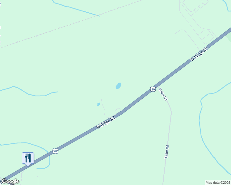 map of restaurants, bars, coffee shops, grocery stores, and more near 11020 Ridge Road in Girard