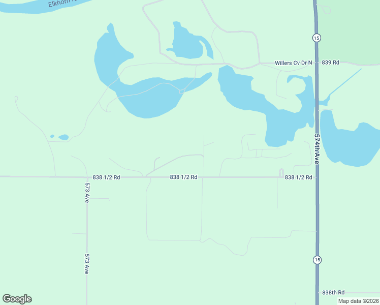 map of restaurants, bars, coffee shops, grocery stores, and more near 838 1/2 Road in Pilger