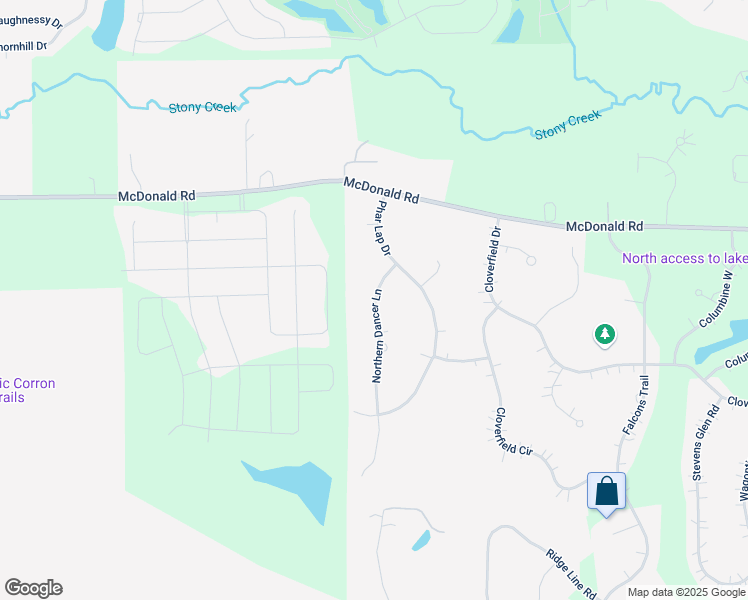 map of restaurants, bars, coffee shops, grocery stores, and more near 964 Northern Dancer Lane in Campton Hills