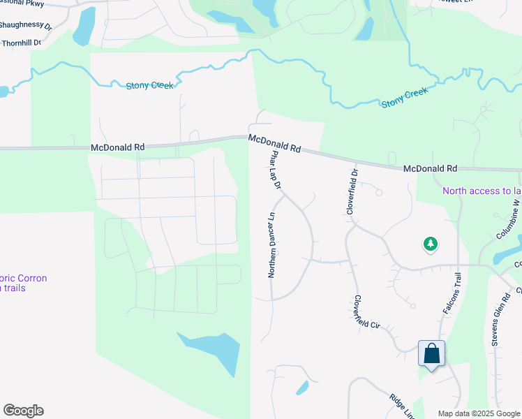 map of restaurants, bars, coffee shops, grocery stores, and more near 964 Northern Dancer Lane in Campton Hills