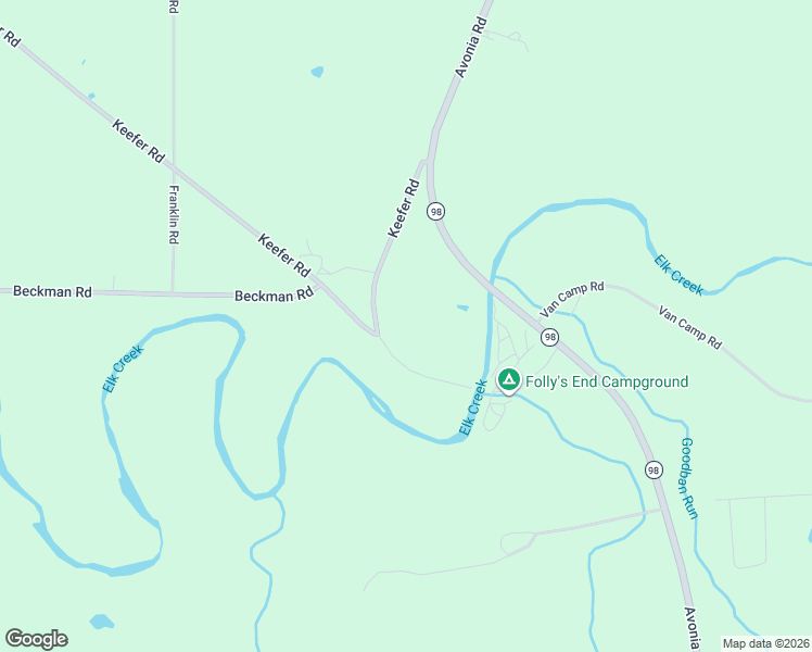 map of restaurants, bars, coffee shops, grocery stores, and more near 8481 Luther Road in Girard