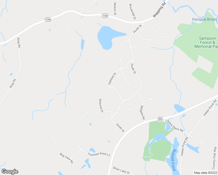 map of restaurants, bars, coffee shops, grocery stores, and more near 10 Foxtail Drive in Kingston