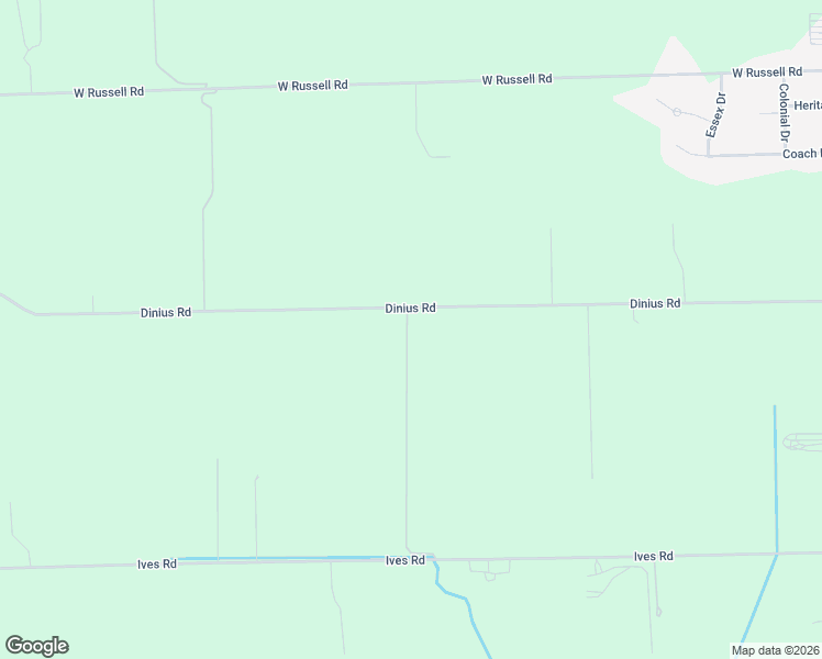 map of restaurants, bars, coffee shops, grocery stores, and more near 1948 Dinius Road in Tecumseh