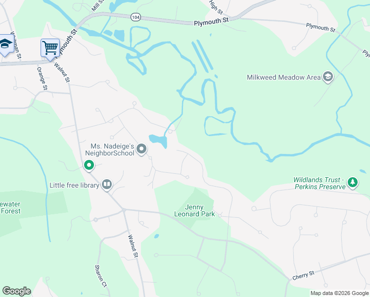 map of restaurants, bars, coffee shops, grocery stores, and more near 59 Oldfield Road in Bridgewater