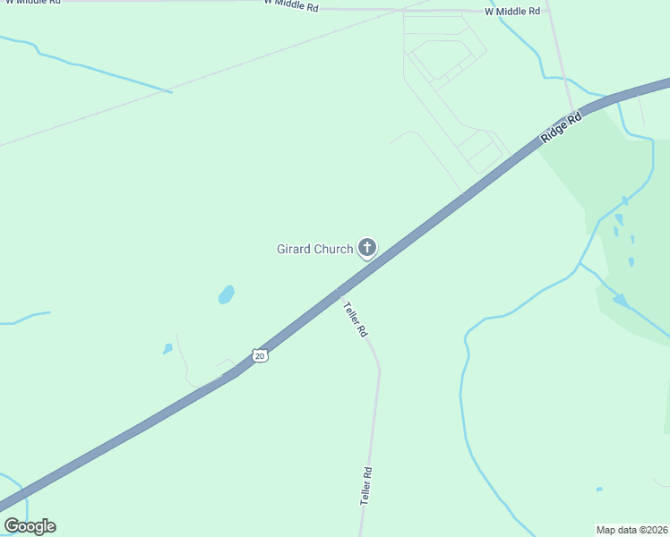map of restaurants, bars, coffee shops, grocery stores, and more near 10692-10798 W Ridge Rd in Girard