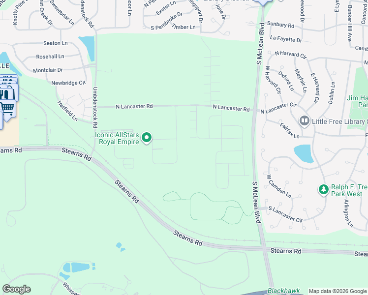 map of restaurants, bars, coffee shops, grocery stores, and more near 413 Joseph Drive in South Elgin