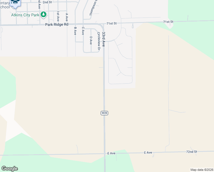 map of restaurants, bars, coffee shops, grocery stores, and more near 608 High Point Drive in Atkins