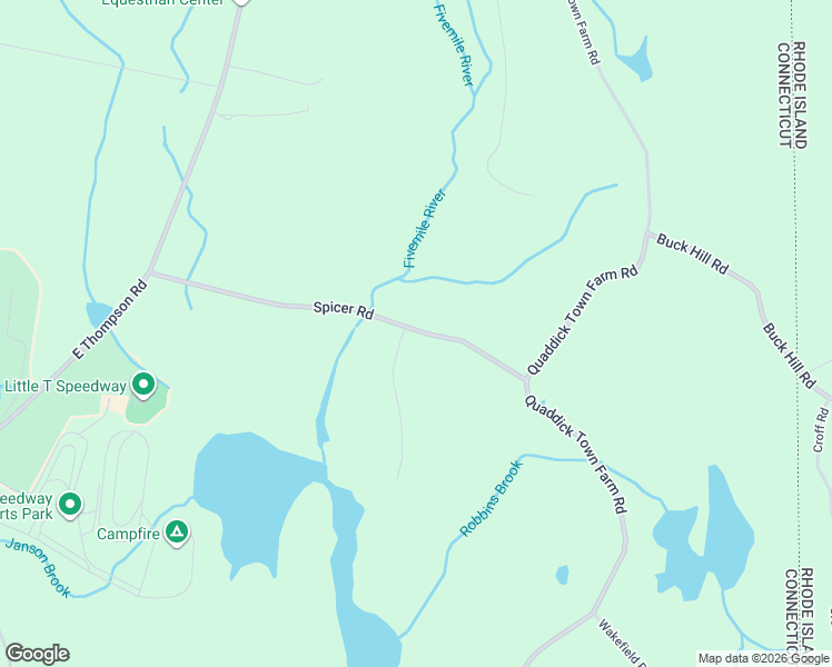 map of restaurants, bars, coffee shops, grocery stores, and more near 13 Logans Lane in Thompson