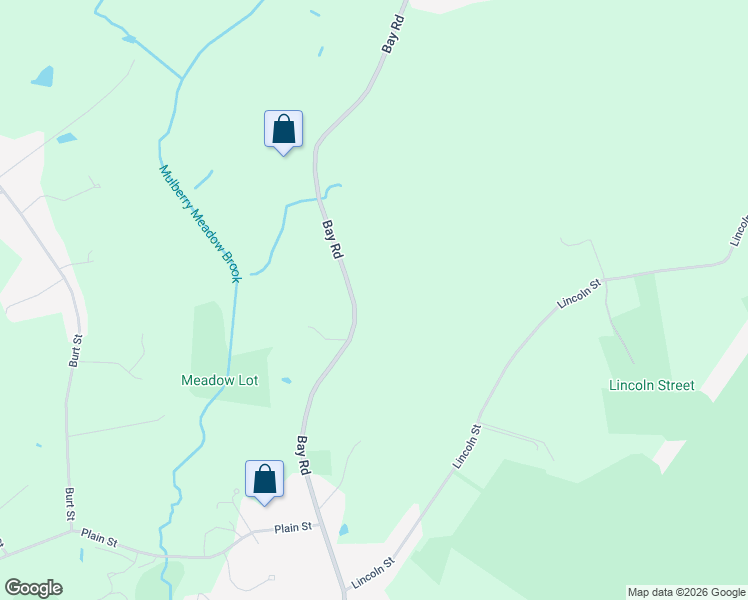 map of restaurants, bars, coffee shops, grocery stores, and more near 153 Bay Road in Norton