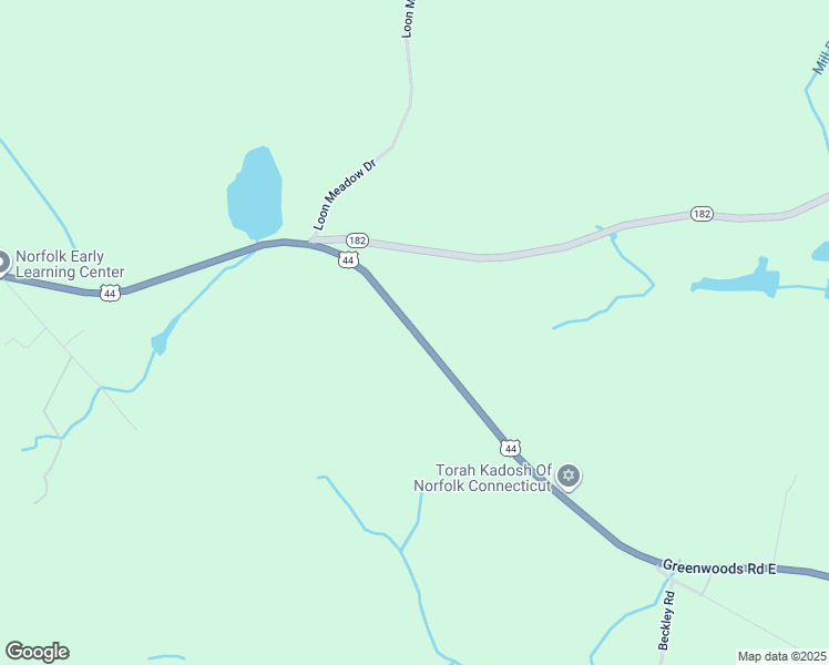 map of restaurants, bars, coffee shops, grocery stores, and more near Greenwoods Road East in Litchfield County