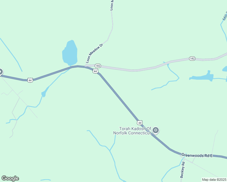 map of restaurants, bars, coffee shops, grocery stores, and more near Greenwoods Road East in Litchfield County