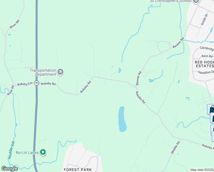 map of restaurants, bars, coffee shops, grocery stores, and more near 239 Rokeby Road in Red Hook