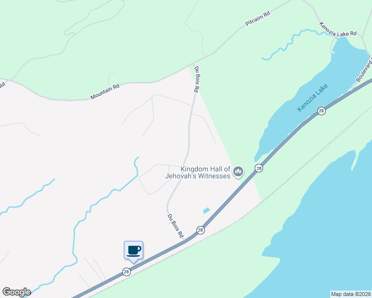 map of restaurants, bars, coffee shops, grocery stores, and more near 144 Du Bois Road in Shokan