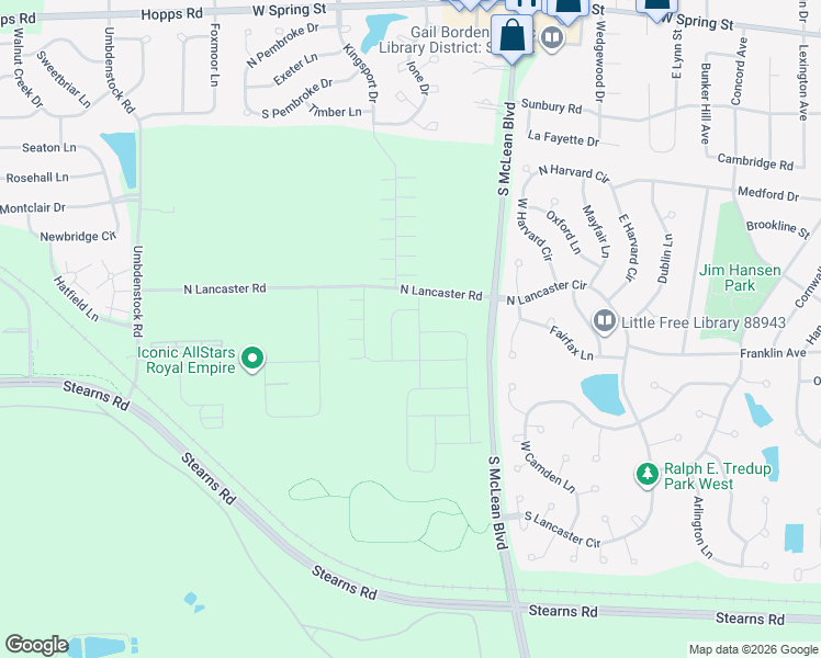 map of restaurants, bars, coffee shops, grocery stores, and more near 7N848 South McLean Boulevard in South Elgin
