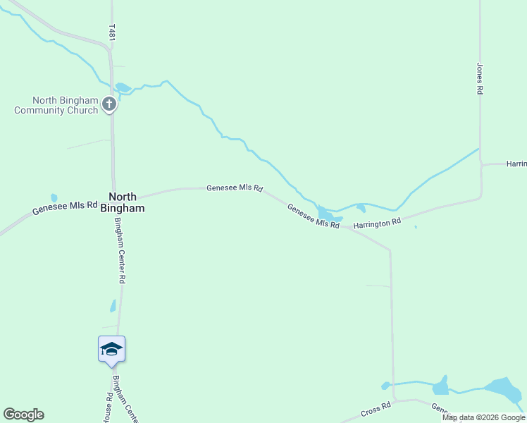 map of restaurants, bars, coffee shops, grocery stores, and more near Genesse Mills Road in Genesee