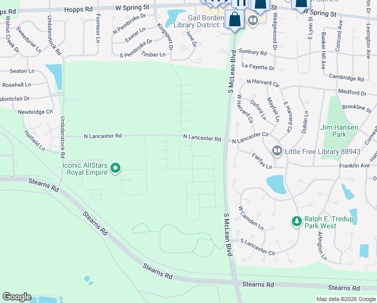 map of restaurants, bars, coffee shops, grocery stores, and more near 7N848 South McLean Boulevard in South Elgin