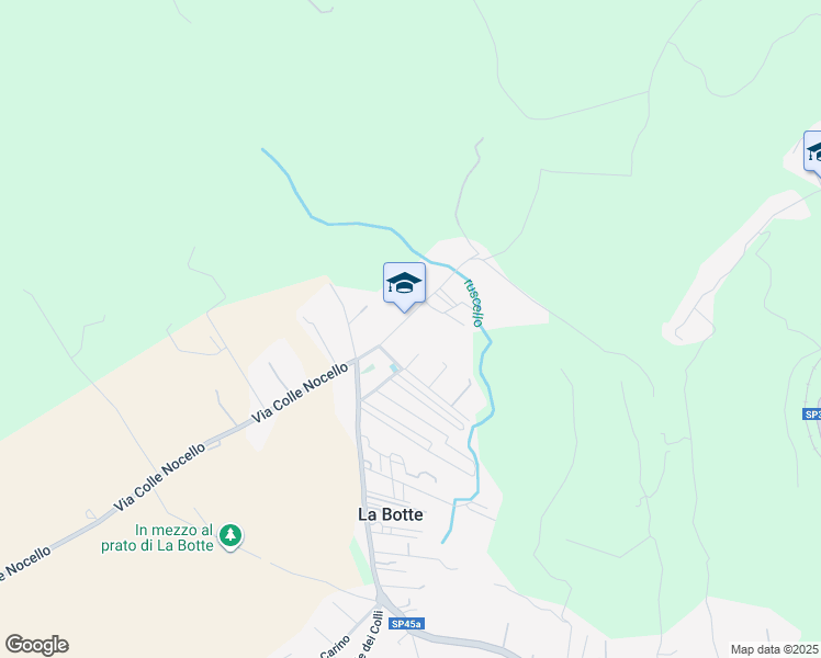 map of restaurants, bars, coffee shops, grocery stores, and more near 26 Via Colle Mitriano in Guidonia