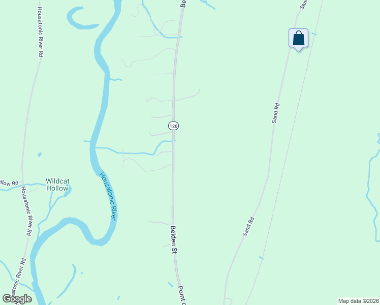 map of restaurants, bars, coffee shops, grocery stores, and more near 96 Belden Street in Canaan