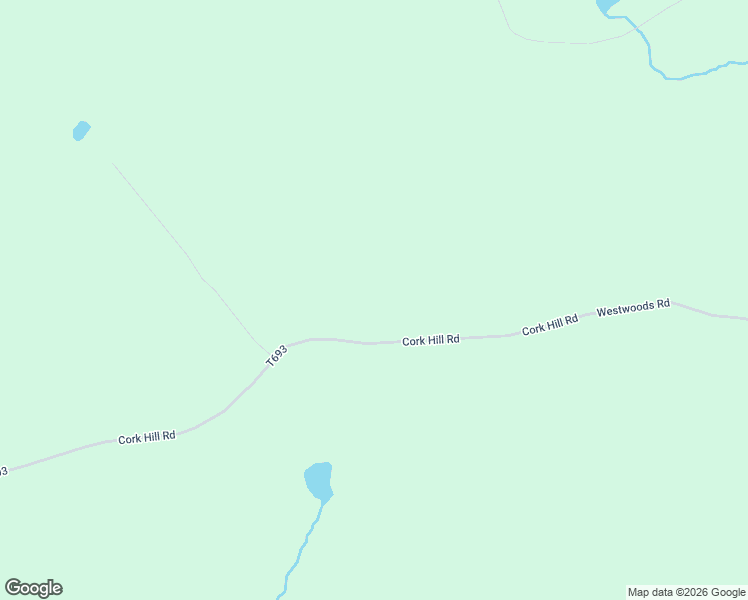 map of restaurants, bars, coffee shops, grocery stores, and more near 1689 Cork Hill Road in Brackney