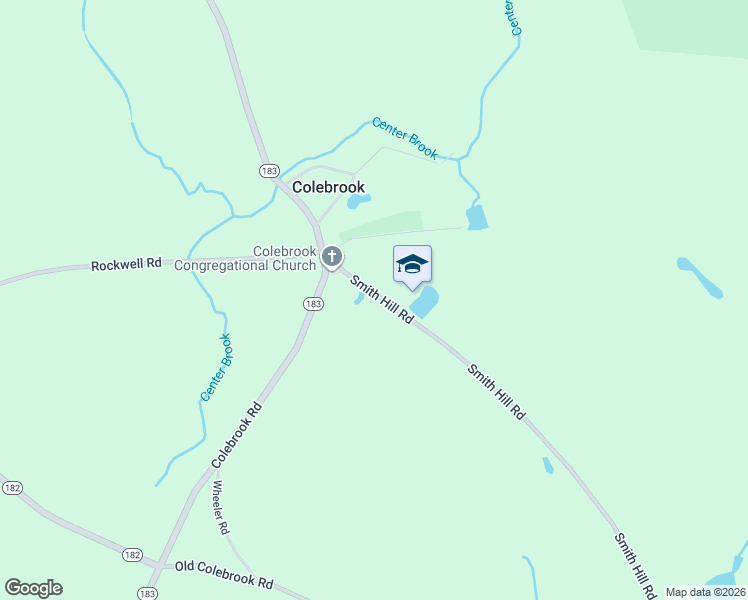 map of restaurants, bars, coffee shops, grocery stores, and more near 452 Smith Hill Road in Colebrook