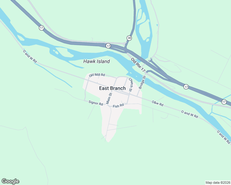 map of restaurants, bars, coffee shops, grocery stores, and more near in East Branch