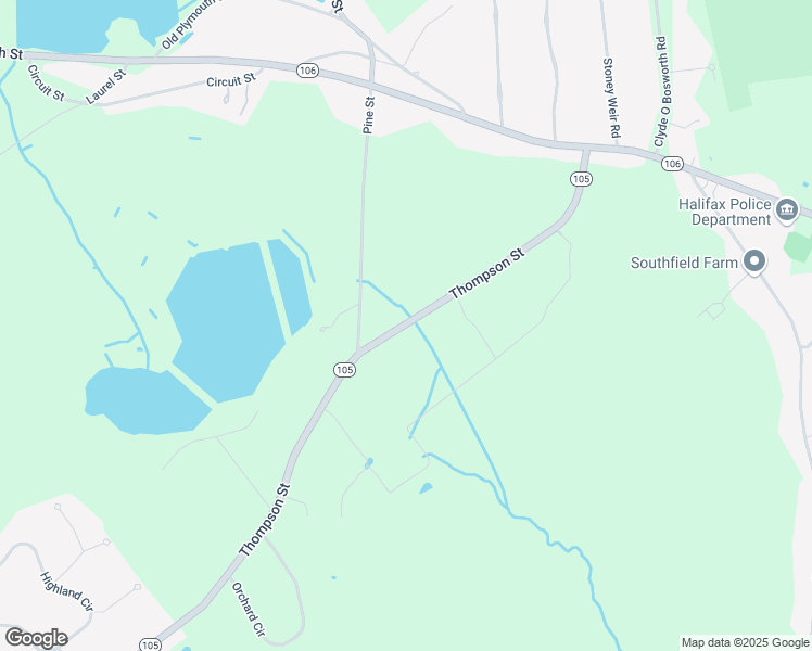 map of restaurants, bars, coffee shops, grocery stores, and more near 513 Thompson Street in Halifax