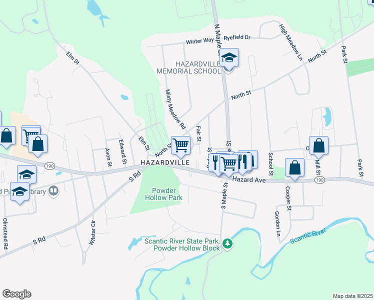 map of restaurants, bars, coffee shops, grocery stores, and more near 9 Grand Street in Enfield