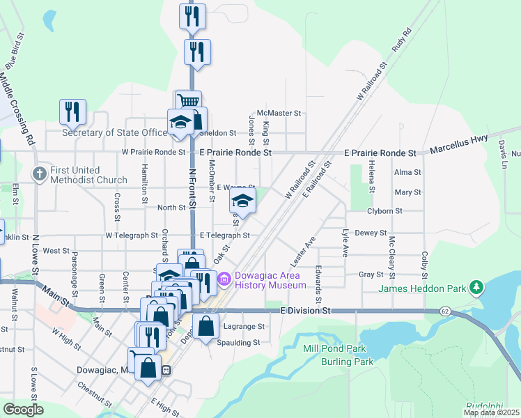 316 Oak Street, Dowagiac MI Walk Score