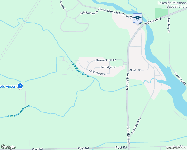 map of restaurants, bars, coffee shops, grocery stores, and more near 4386 Quail Ridge Lane in Charter Township of Berlin