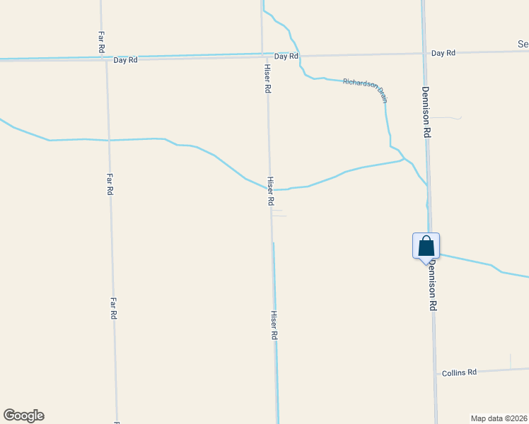 map of restaurants, bars, coffee shops, grocery stores, and more near 6501 Hiser Road in Dundee