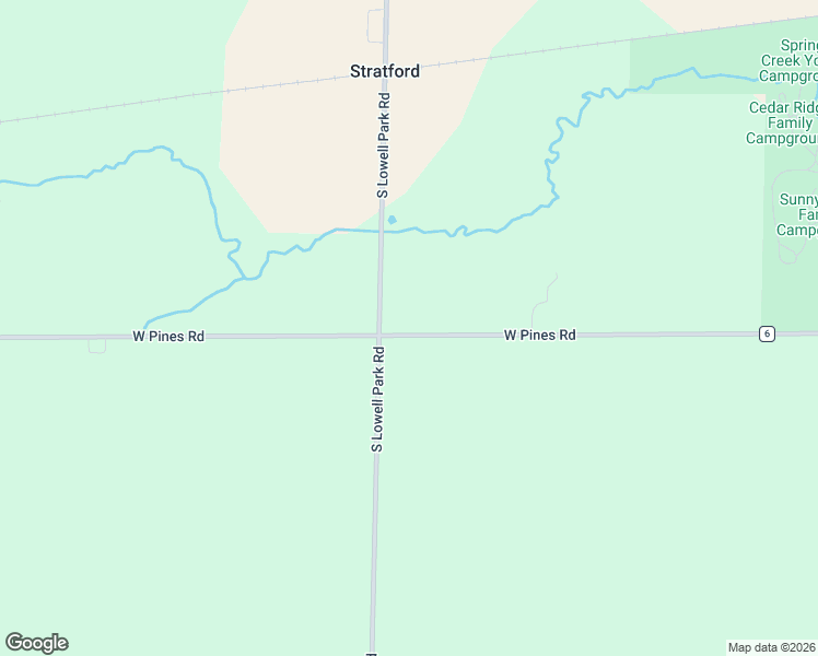 map of restaurants, bars, coffee shops, grocery stores, and more near 7890 West Pines Road in Polo