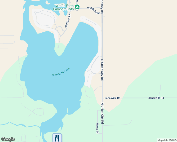 map of restaurants, bars, coffee shops, grocery stores, and more near 754 North Hawley Drive in Coldwater