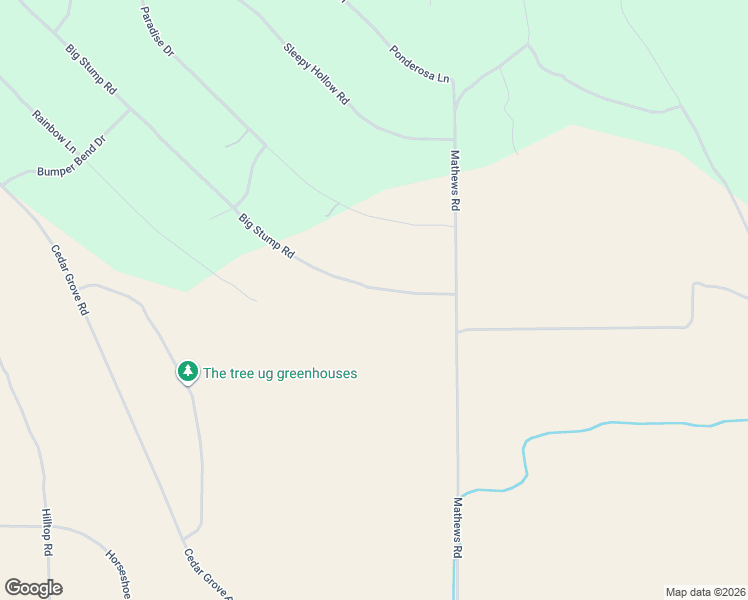 map of restaurants, bars, coffee shops, grocery stores, and more near 3300 Big Stump Road in Dorris