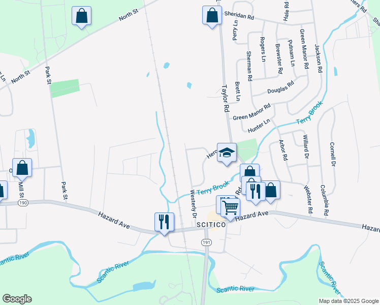 map of restaurants, bars, coffee shops, grocery stores, and more near 37 Highview Terrace in Enfield