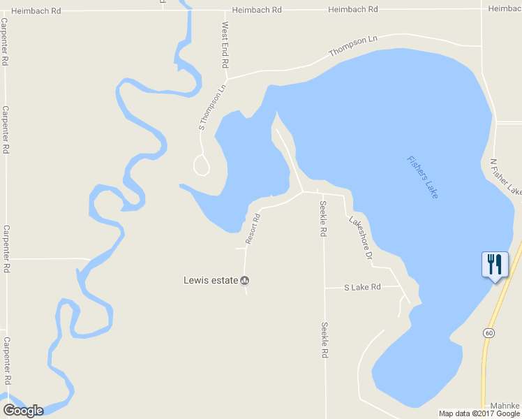 map of restaurants, bars, coffee shops, grocery stores, and more near 55610 Resort Road in Three Rivers