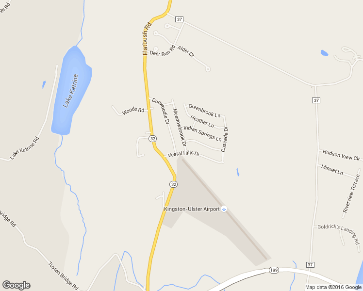 map of restaurants, bars, coffee shops, grocery stores, and more near 5 Meadowbrook Drive in Kingston