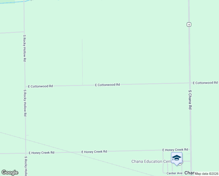 map of restaurants, bars, coffee shops, grocery stores, and more near 5759 East Cottonwood Road in Chana