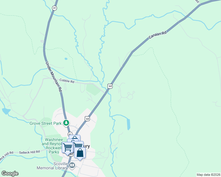 map of restaurants, bars, coffee shops, grocery stores, and more near 87 Canaan Road in Salisbury