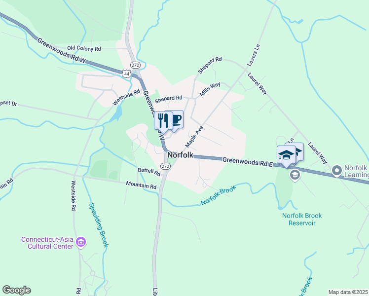 map of restaurants, bars, coffee shops, grocery stores, and more near in Norfolk