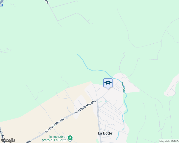 map of restaurants, bars, coffee shops, grocery stores, and more near 12 Via Colle Rosa in Città metropolitana di Roma Capitale