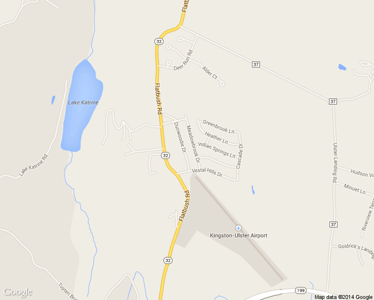 map of restaurants, bars, coffee shops, grocery stores, and more near 22 Dunwoodie Drive in Kingston