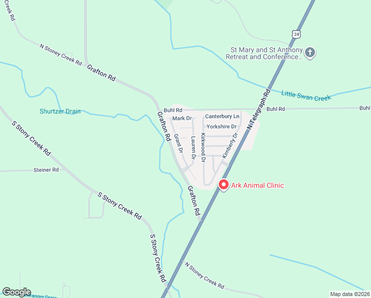 map of restaurants, bars, coffee shops, grocery stores, and more near 236 Austin Court in Monroe County
