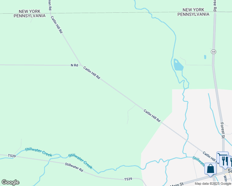 map of restaurants, bars, coffee shops, grocery stores, and more near 919 Catlin Hill Road in Sugar Grove