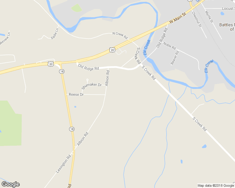 map of restaurants, bars, coffee shops, grocery stores, and more near 5209 Albion Rd in Girard