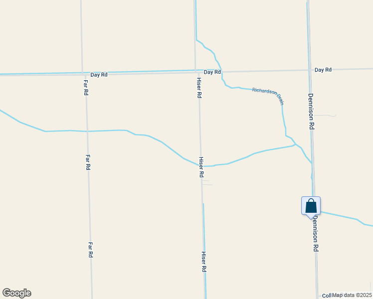 map of restaurants, bars, coffee shops, grocery stores, and more near 6673 Hiser Road in Dundee