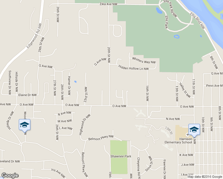 map of restaurants, bars, coffee shops, grocery stores, and more near 1663 20th Street Northwest in Cedar Rapids