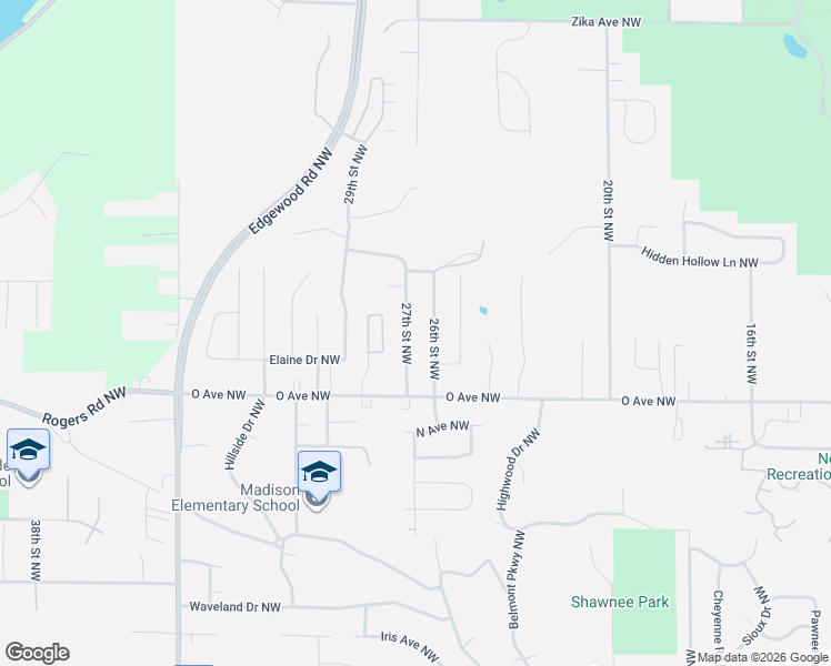 map of restaurants, bars, coffee shops, grocery stores, and more near 1605 27th Street Northwest in Cedar Rapids