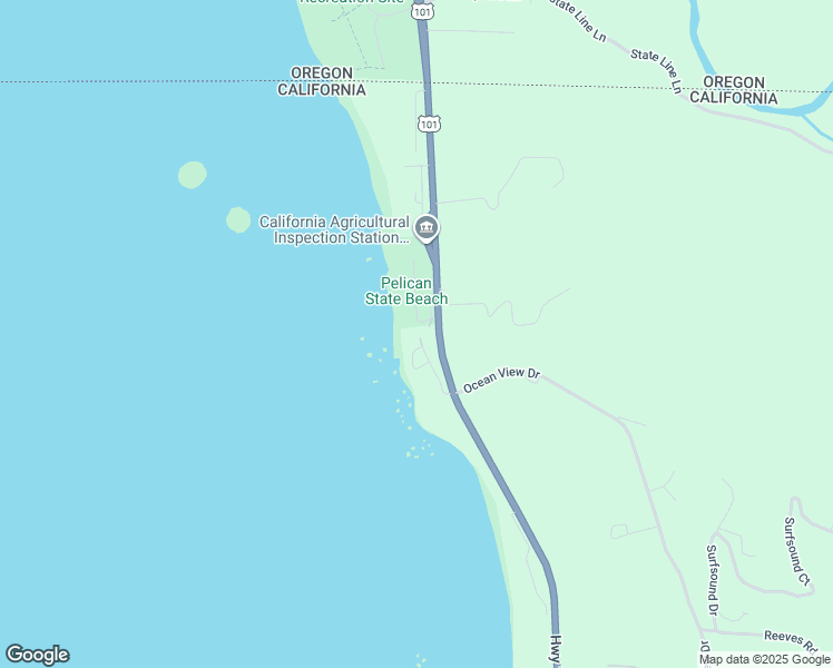 map of restaurants, bars, coffee shops, grocery stores, and more near 16850 U.S. 101 in Smith River