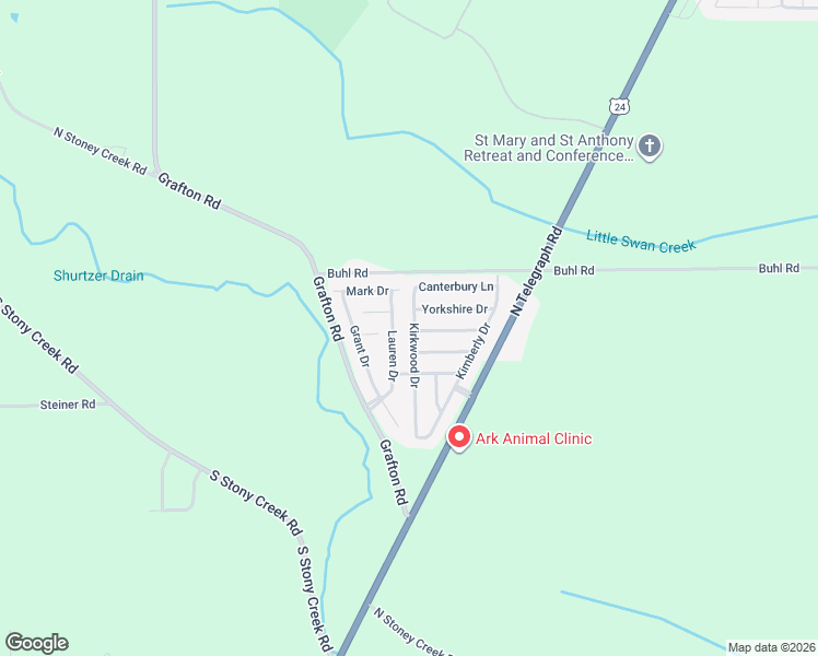 map of restaurants, bars, coffee shops, grocery stores, and more near 7764 Kirkwood Drive in Monroe County